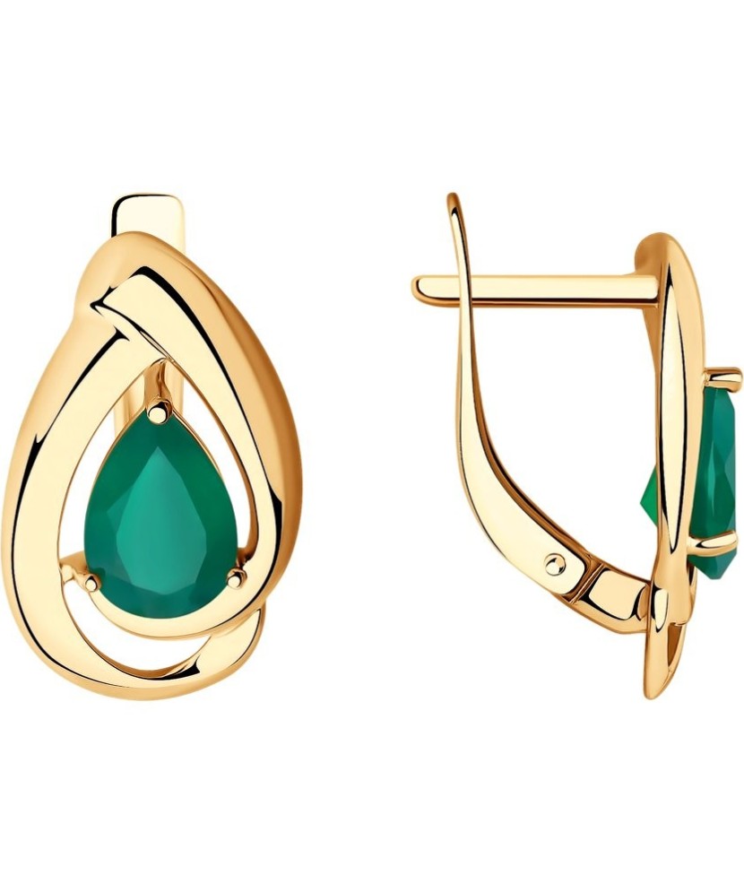 Kuldkõrvarõngad agaadiga - Kuldkõrvarõngad - Goldinga