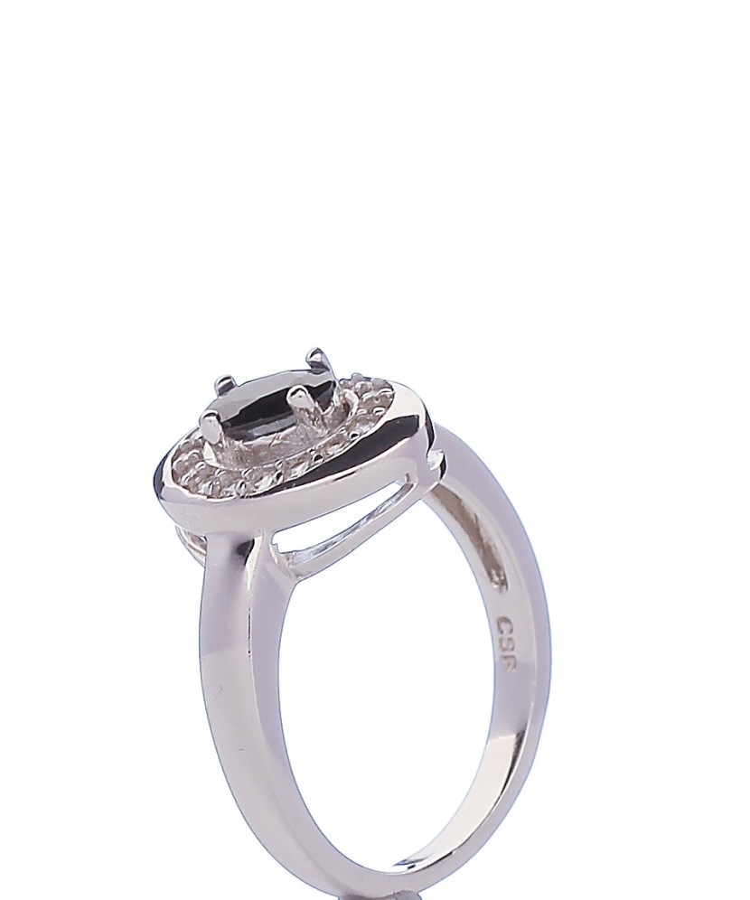 Hõbesõrmus tsirkoonidega - Hõbesõrmused - Goldinga