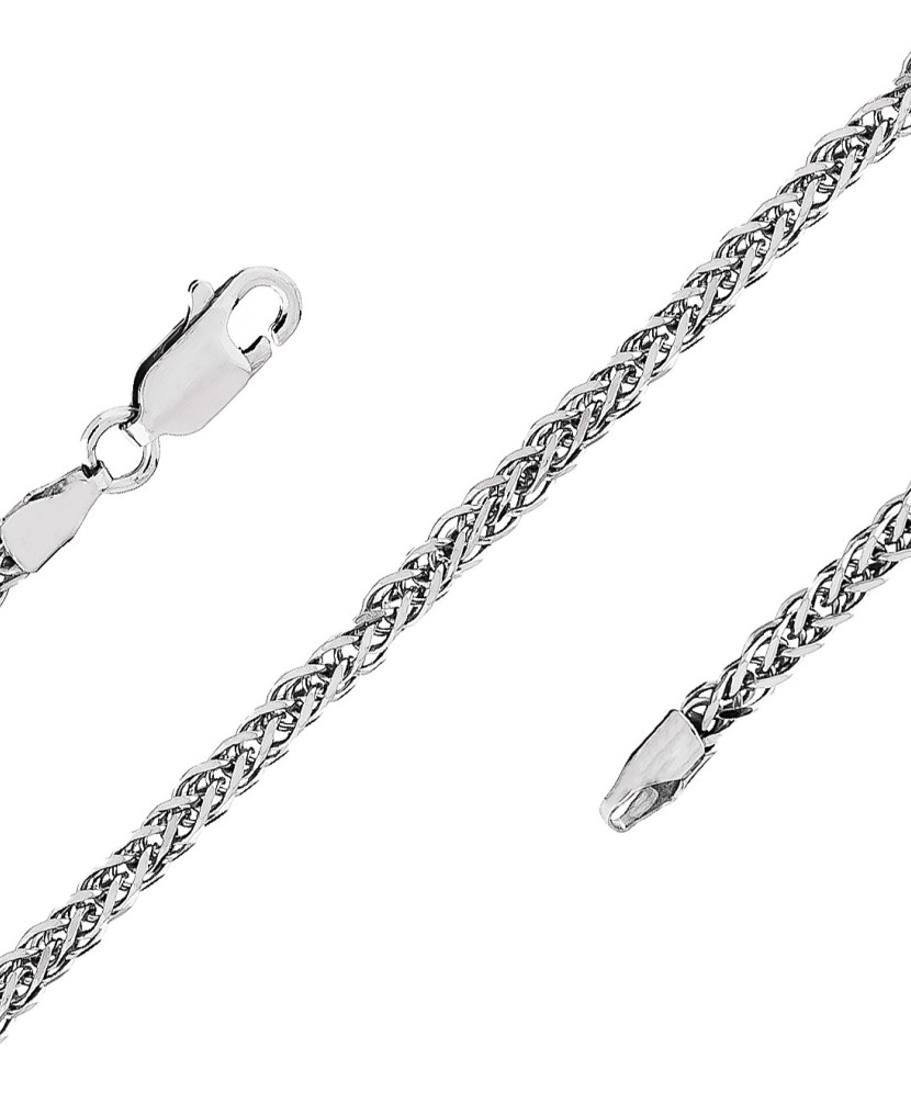 Sidabrinė grandinėlė dengta rodžiu "Spiker" - Sidabrinės grandinėlės - Goldinga