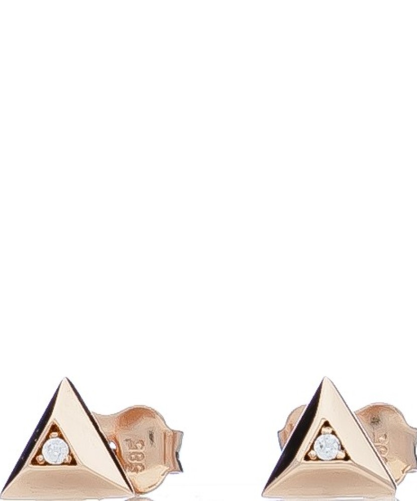 Auksiniai auskarai su cirkoniu - Auksiniai auskarai - Goldinga