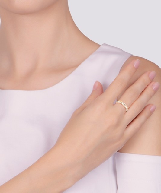 Kuldsõrmus tsirkoonidega - Kuldsõrmused - Goldinga