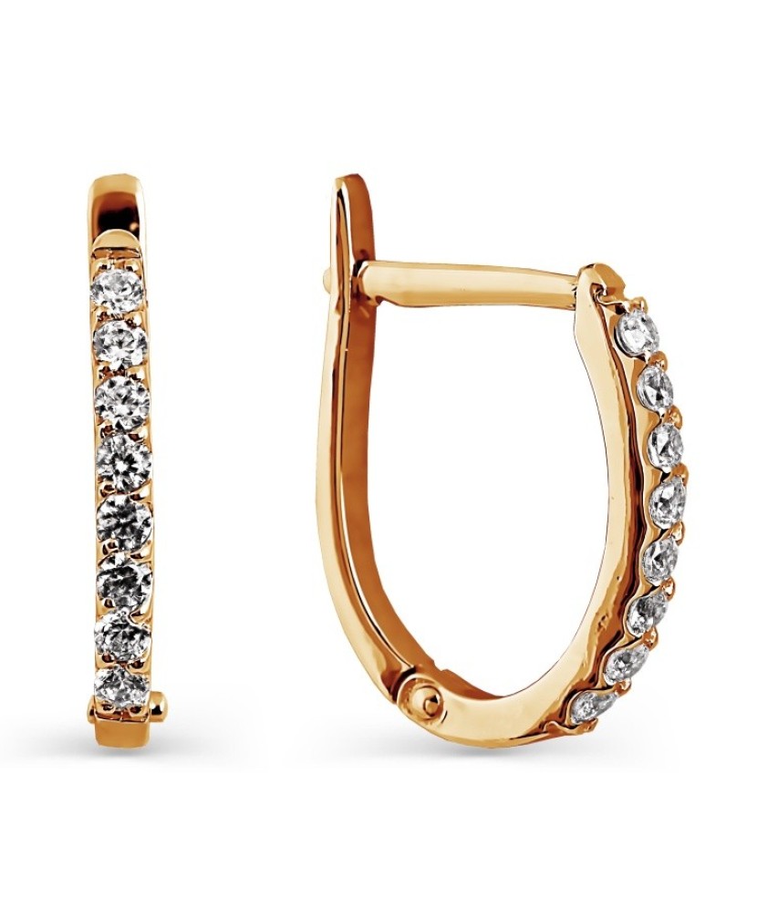 Kuldkõrvarõngad tsirkoonidega - Kuldkõrvarõngad - Goldinga