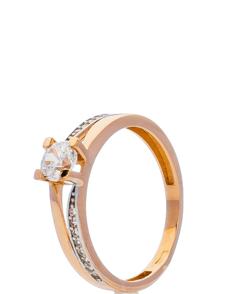 Kuldsõrmus tsirkoonidega - Kuldsõrmused - Goldinga