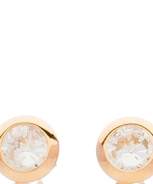 Auksiniai auskarai su cirkoniu - Auksiniai auskarai - Goldinga