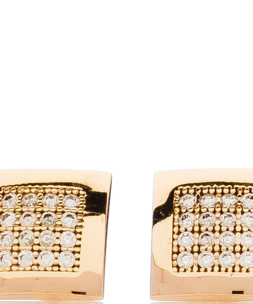 Auksiniai auskarai su cirkoniais - Auksiniai auskarai - Goldinga