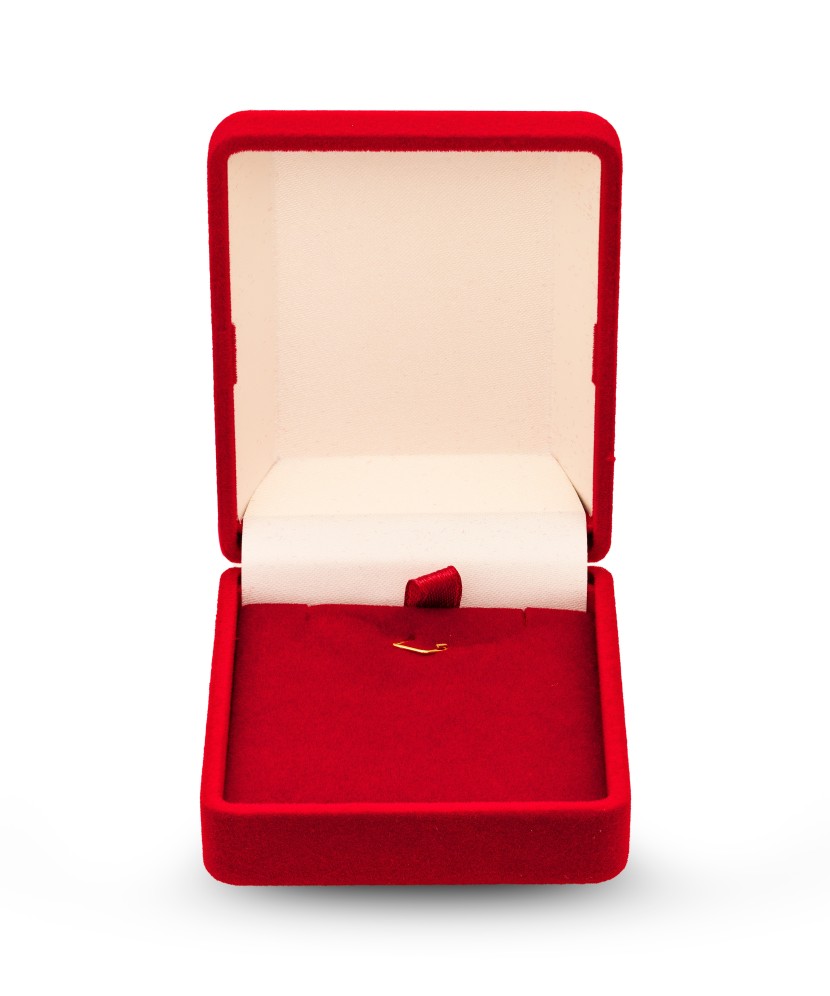 Коробочка прямоугольная красная