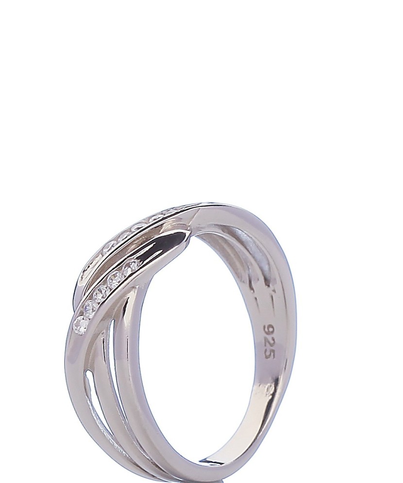 Hõbesõrmus tsirkoonidega - Hõbesõrmused - Goldinga