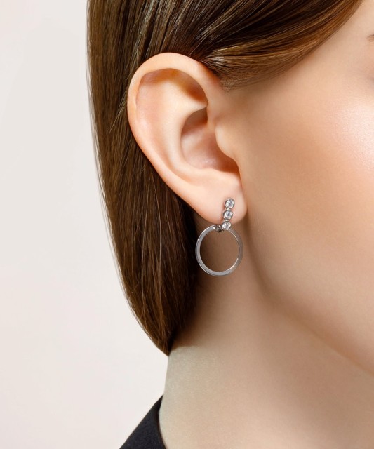 Hõbekõrvarõngad tsirkoonidega - Hõbekõrvarõngad - Goldinga