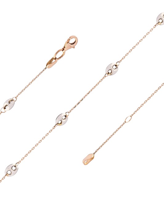 Kullast jalakett ripatsitega - Jalavõru - Goldinga