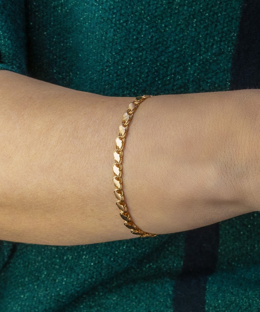Золотой браслет 5mm