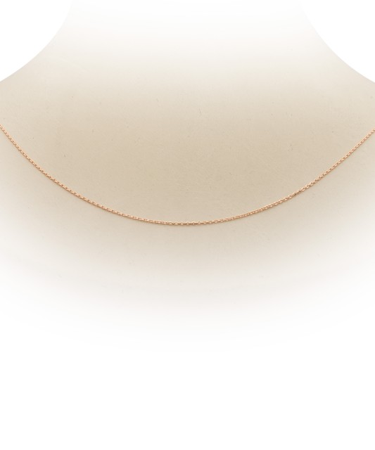 Цельная якорная золотая цепочка "Anchor" 0.8mm