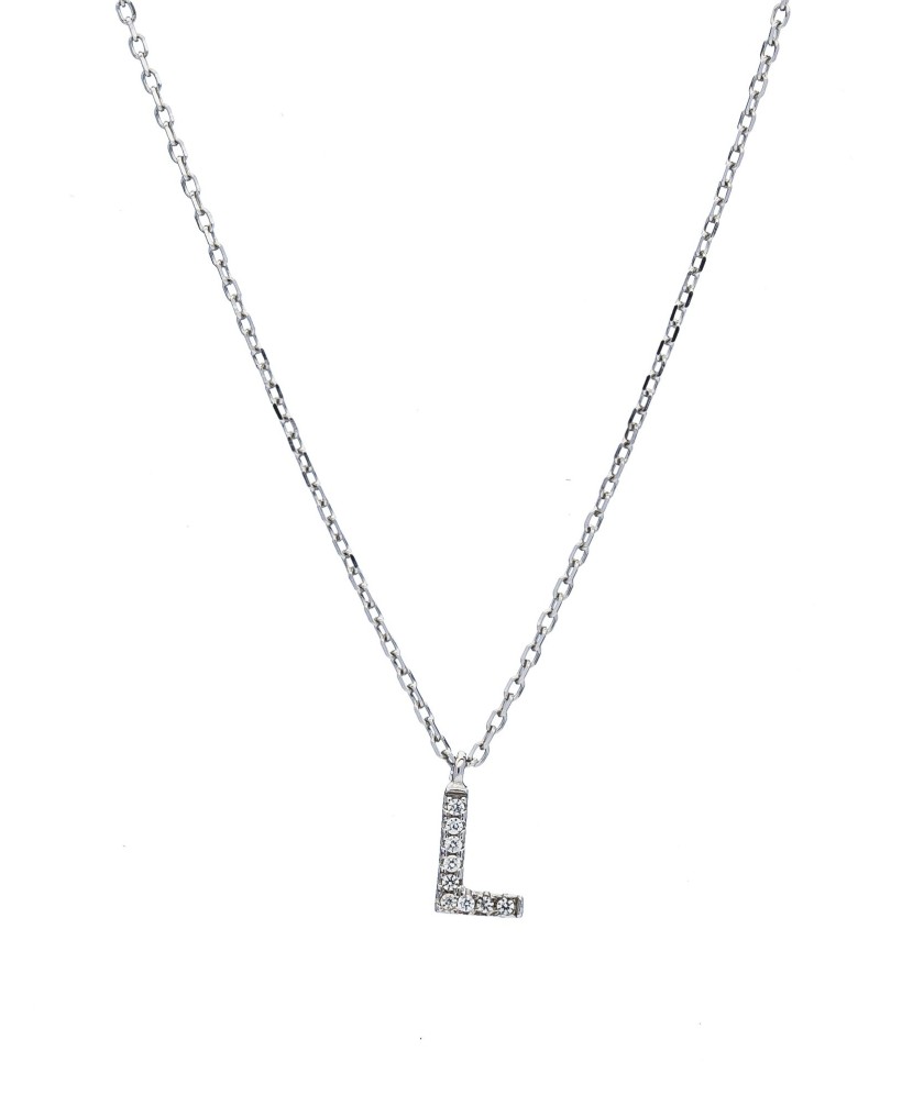 Hõbekett ripatsiga täht L - Ripatsidega hõbeketid - Goldinga