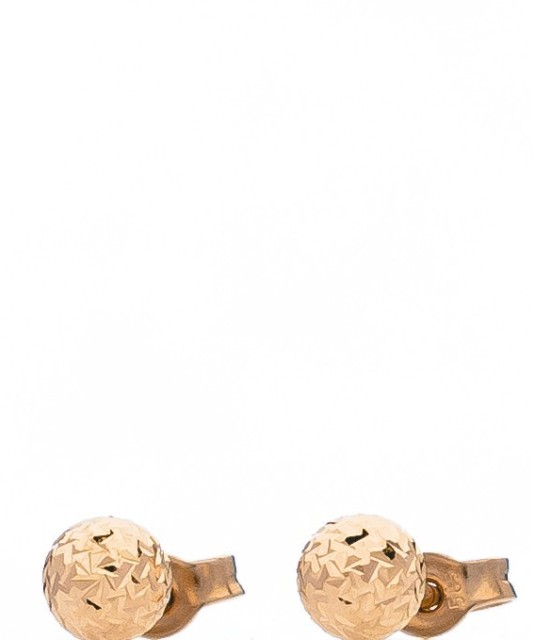 Graveeritud kuldkõrvarõngad "mullid" 4mm - Kuldkõrvarõngad - Goldinga