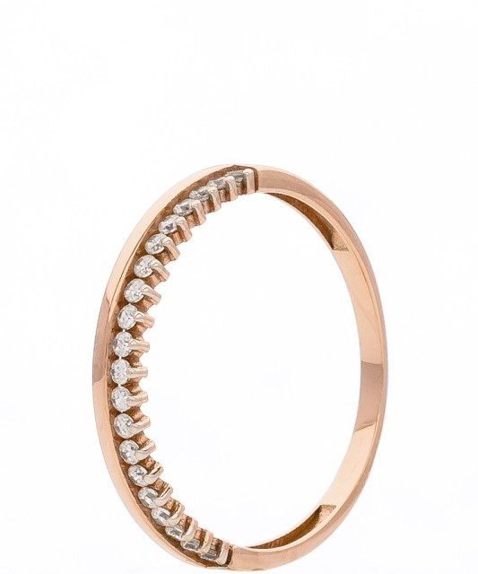 Золотое кольцо с цирконами