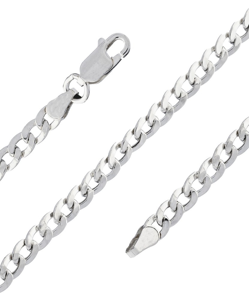 Серебряный браслет "Curb"