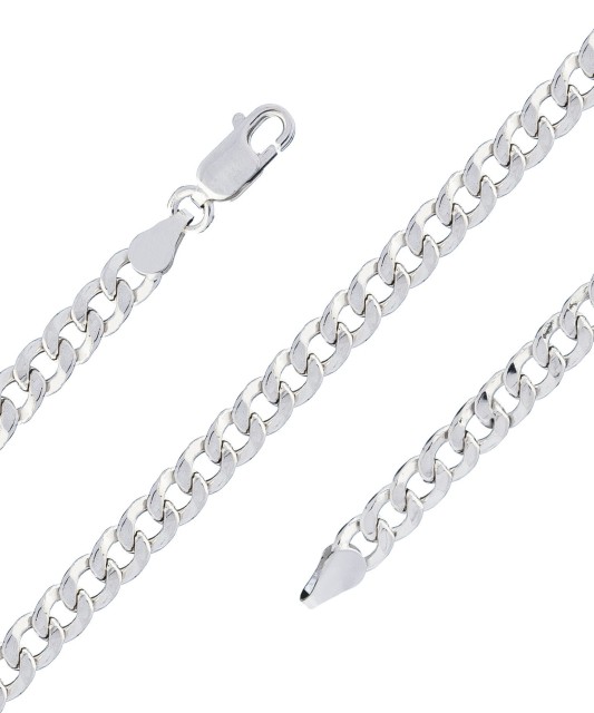 Hõbekäevõru "Curb" - Hõbedast käeketid - Goldinga