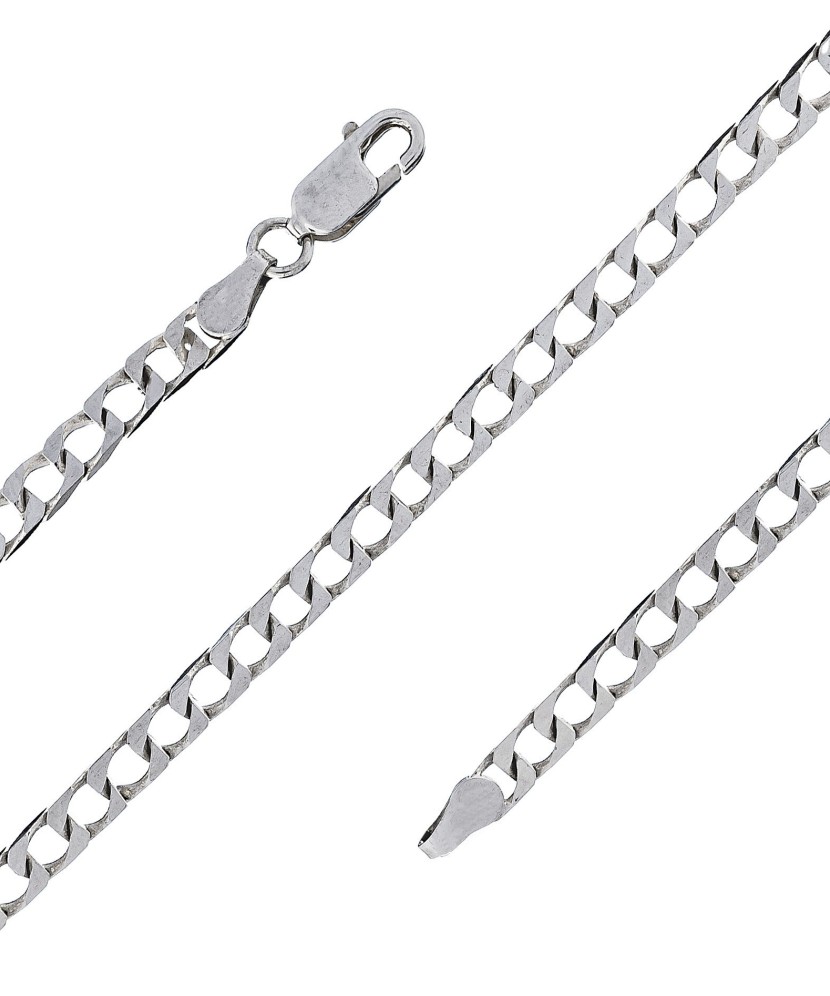 Серебряный браслет "Curb" 3.4mm