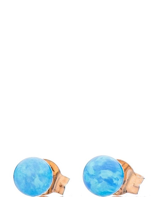 Kuldkõrvarõngad sünteetiliste opaalidega - Kuldkõrvarõngad - Goldinga