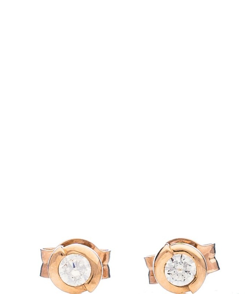 Auksiniai auskarai su cirkoniais Goldinga 03194