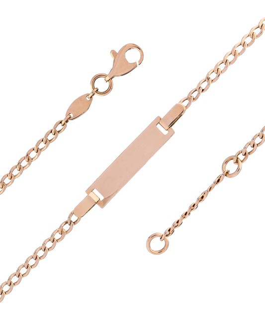 Laste kuldkäevõru, plaadiga - Kullast käeketid - Goldinga