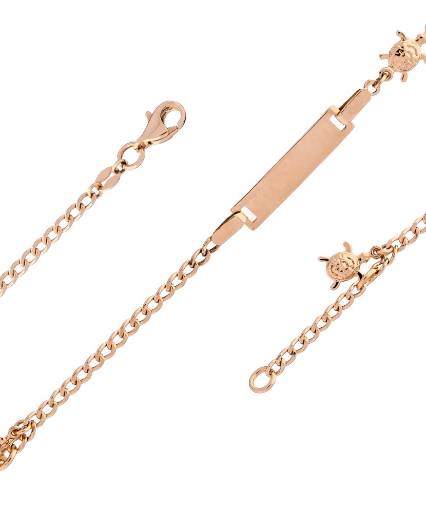 Laste kuldkäevõru, plaadiga "Kilpkonnapoeg" - Kullast käeketid - Goldinga