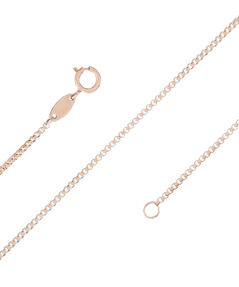 Auksinė vientisa grandinėlė "Box" 1.2mm - Auksinės grandinėlės - Goldinga