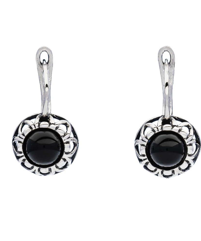 Hõbekõrvarõngad oonüksiga - Hõbekõrvarõngad - Goldinga