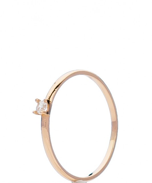 Auksinis žiedas su cirkoniu - Auksiniai žiedai - Goldinga