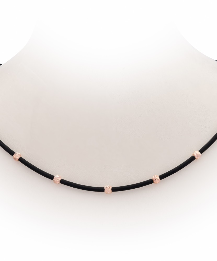 Kautšukist kett kullaga - Kullast kaelaketid - Goldinga