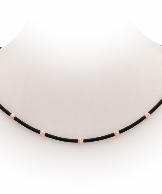 Kautšukist kett kullaga - Kullast kaelaketid - Goldinga