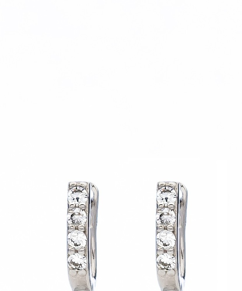 Sidabriniai auskarai su cirkoniais - Vaikiški auskarai - Goldinga