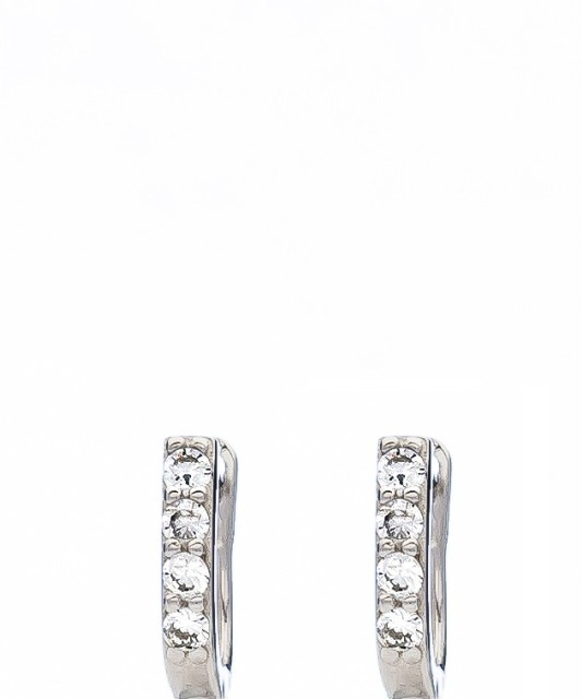 Sidabriniai auskarai su cirkoniais - Vaikiški auskarai - Goldinga