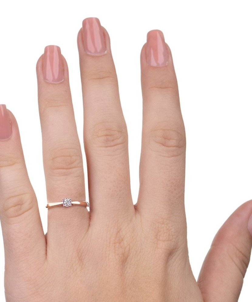 Kuldsõrmus briljandiga - Kuldsõrmused kalliskividega - Goldinga