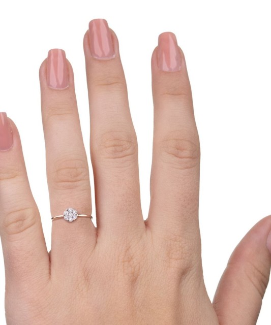 Золотое кольцо с бриллиантами