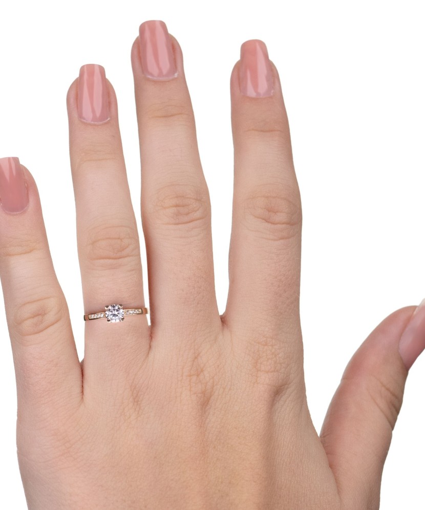 Kuldsõrmus tsirkoonidega - Kuldsõrmused - Goldinga