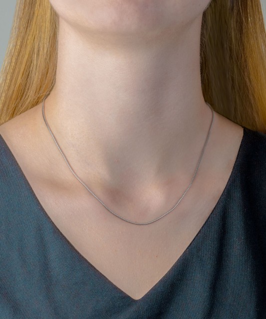 Roodiumiga kaetud hõbekett "Snake" - Hõbedast kaelaketid - Goldinga