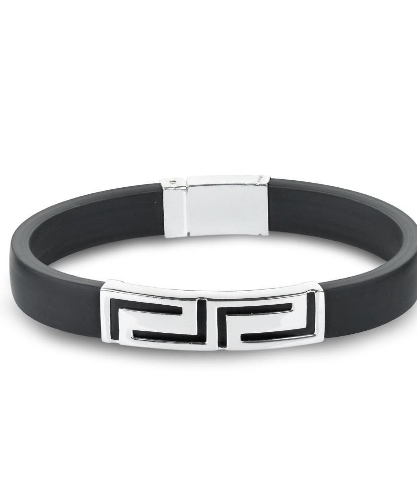 Kautšukist käevõru hõbedaga - Hõbedast käeketid - Goldinga