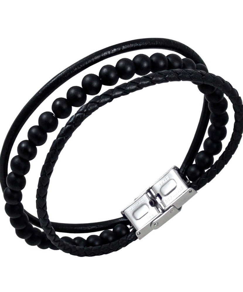 Nahast käevõru roostevaba terasega - Käevõrud - Goldinga