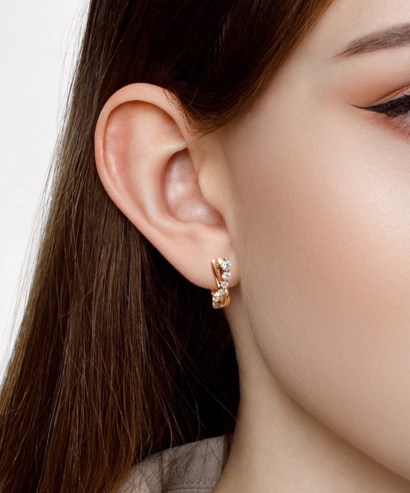 Kuldkõrvarõngad tsirkoonidega - Kuldkõrvarõngad - Goldinga