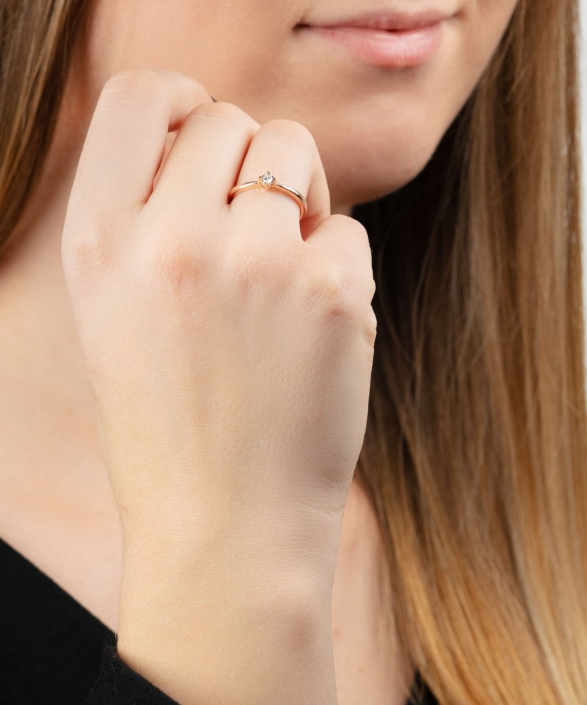 Kuldsõrmus briljandiga - Kuldsõrmused kalliskividega - Goldinga