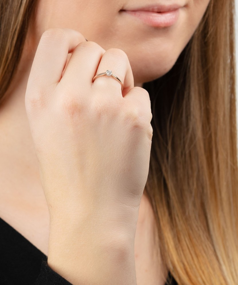 Kuldsõrmus briljandiga - Kuldsõrmused kalliskividega - Goldinga