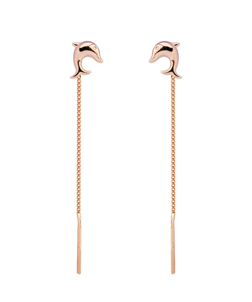 Золотые серьги „Дельфины“