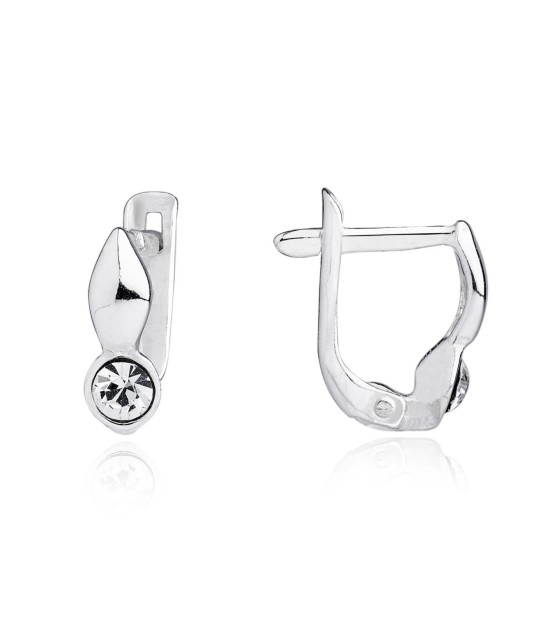 Laste Hõbekõrvarõngad tsirkoonidega