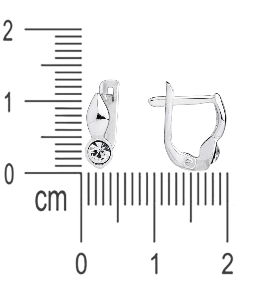 Laste Hõbekõrvarõngad tsirkoonidega
