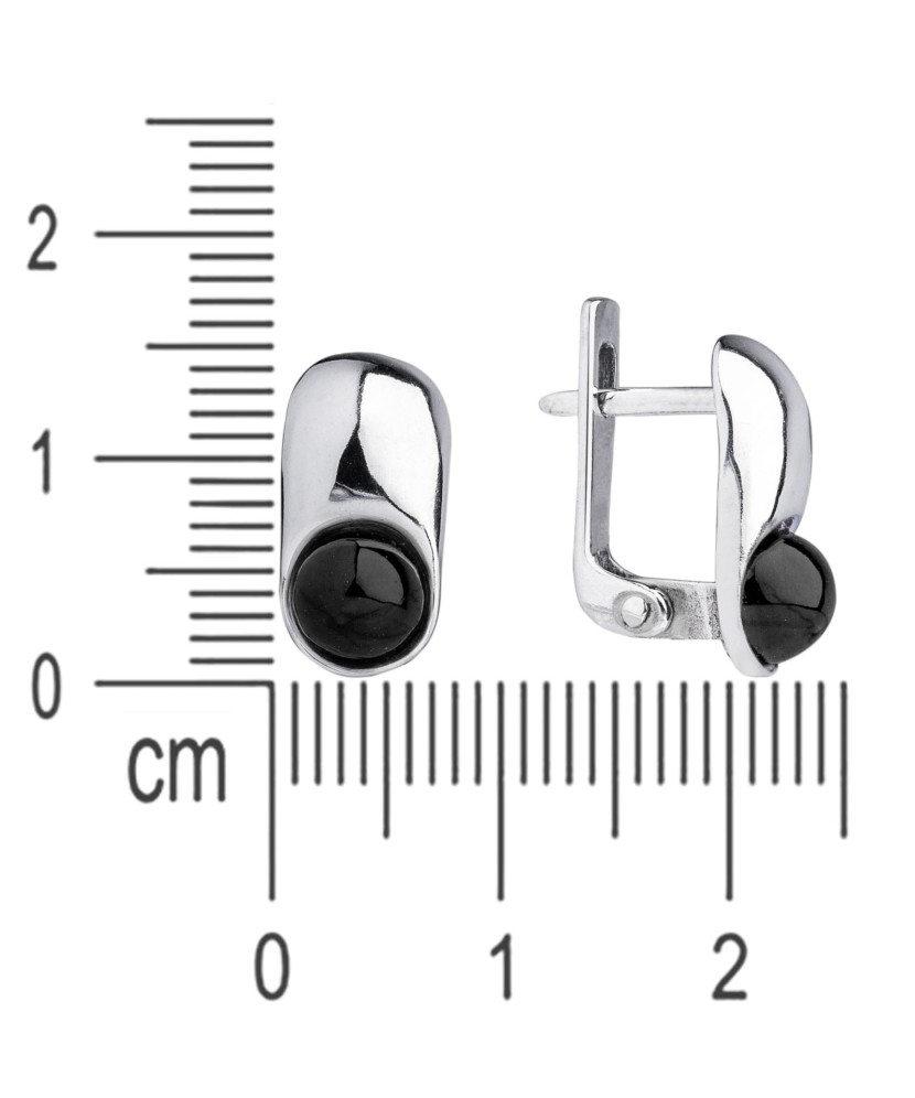 Hõbekõrvarõngad oonüksiga