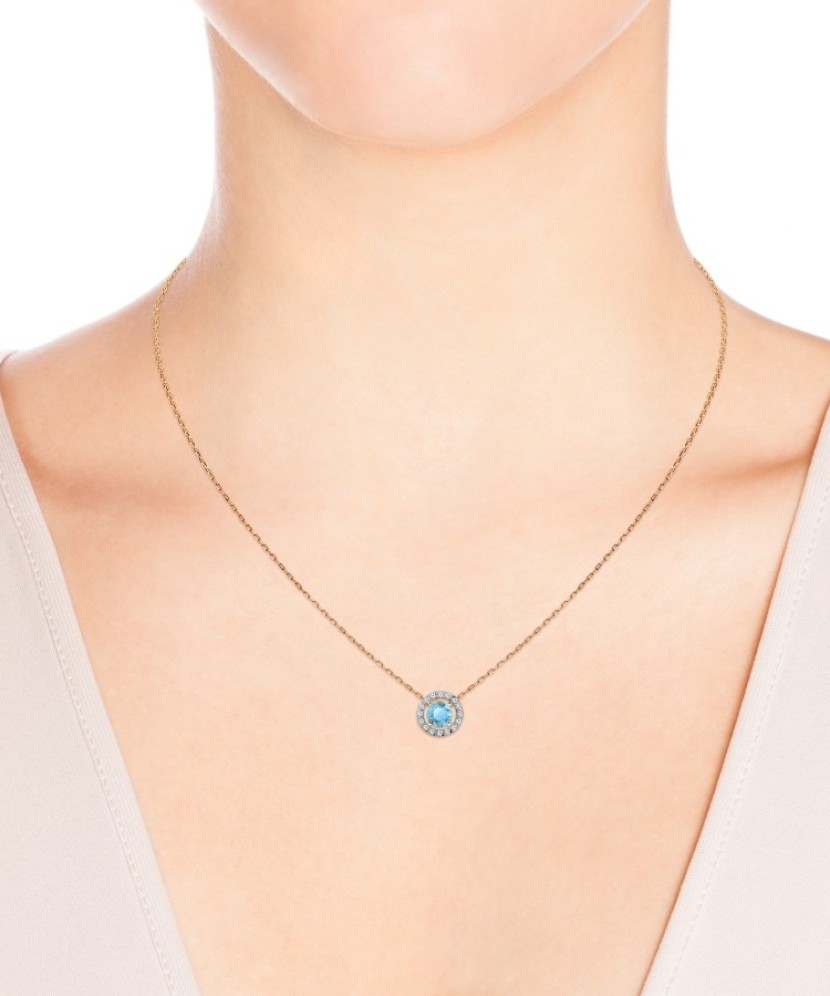 Kuldripats  topaasi ja tsirkoonidega