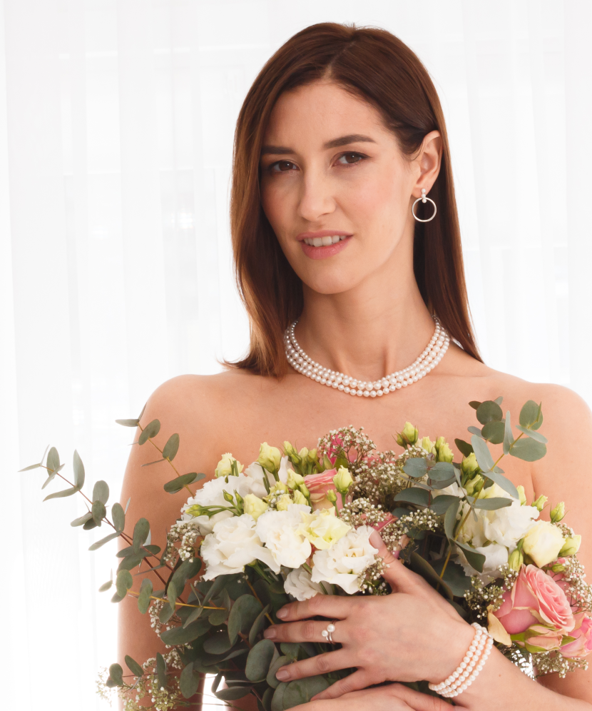 Hõbekõrvarõngad naturaalsete pärlitega - Pärliga kõrvarõngad - Goldinga