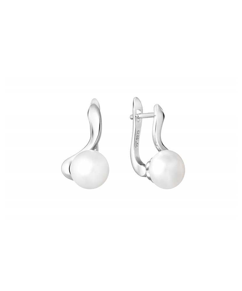 Hõbekõrvarõngad naturaalsete pärlitega - Pärliga kõrvarõngad - Goldinga