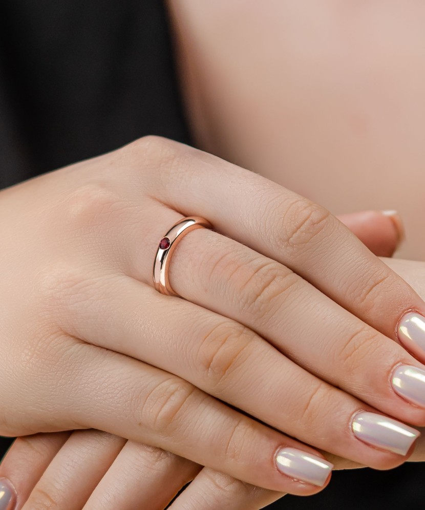 Kullatud Hõbesõrmus tsirkooniga