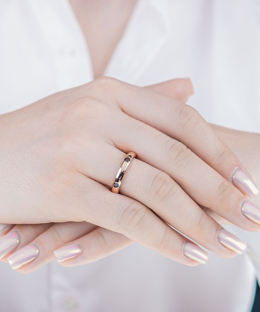 Kullatud Hõbesõrmus tsirkoonidega